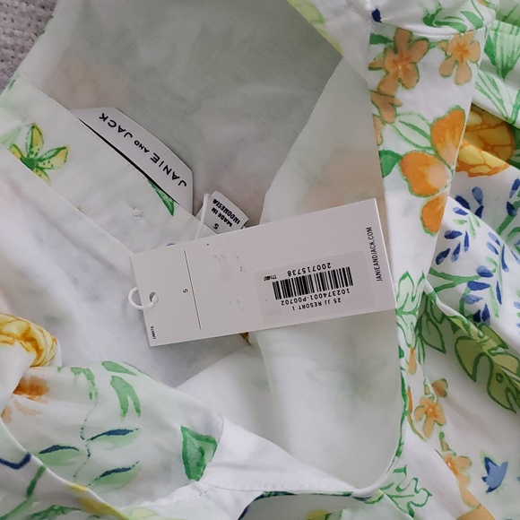 NWT Janie And Jack Girls Perfect Pineapple Tropical Dress Sz5 - Picture 5 of 9